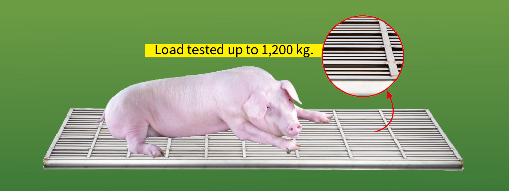 Load-tested to support up to 1,200 kilograms.